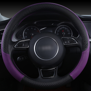 Ensemble de fournitures de voiture mode épissage dessin animé quatre saisons disponible ensemble de <span class=keywords><strong>volant</strong></span> en cuir multicolore couverture de <span class=keywords><strong>volant</strong></span> - Product Image 4