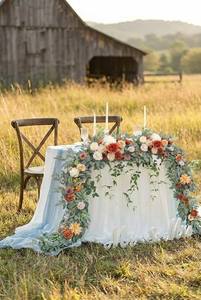 Guirnalda de <span class=keywords><strong>Rosas</strong></span> Artificiales de 2.7 m, Enredadera de Flores de Seda para Arco de Boda, Centro de Mesa para Banquetes de Hotel, Decoración del Hogar - Product Image 6