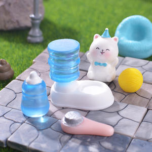 Adornos de Paisaje Simulados en Resina en Miniatura, Tema de Gatos, Accesorios de Jardín, Juguetes y Casas para Gatos, Juguetes Pequeños de Bricolaje para Niños - Product Image 3