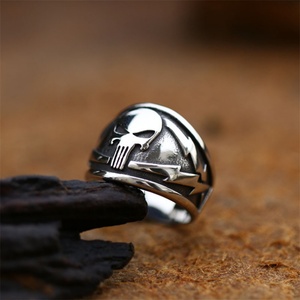 Anillo de Calavera Ajustable de Acero Inoxidable Estilo Punk, Joyería Vintage de Nueva Llegada - Product Image 2