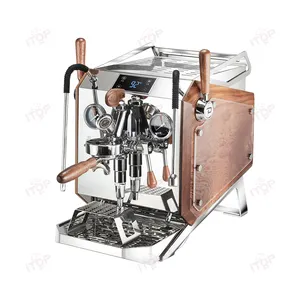 Pembuat kopi Italia Profesional pabrik E61 ketel ganda mesin Espresso kopi komersial Semi otomatis