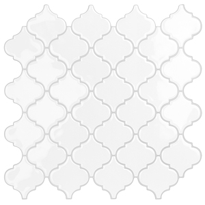 Blanc Art déco 3D <span class=keywords><strong>autocollant</strong></span> mural carreaux peler et coller dosseret vinyle autocollants pour carreaux salle de bain cuisine - Product Image 1