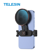 Filtre TELESIN pour téléphone portable et appareil photo, cadre en alliage d'aluminium, verre à haute transmission, filtre ND16 pour smartphone 67 mm