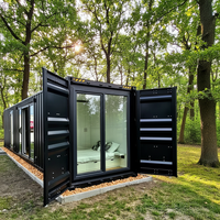 Maisons modulaires d'occasion de 40 pieds High Cube, design Ferme respirante, prêtes à l'emploi, en bon état, fabriquées en Chine, utilisables comme bureau
