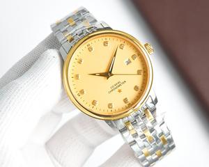 Montre-bracelet à quartz de luxe pour homme, fabriquée en Chine, avec bracelet en acier inoxydable, boîtier en alliage de style rétro, design sportif et tendance - Product Image 1
