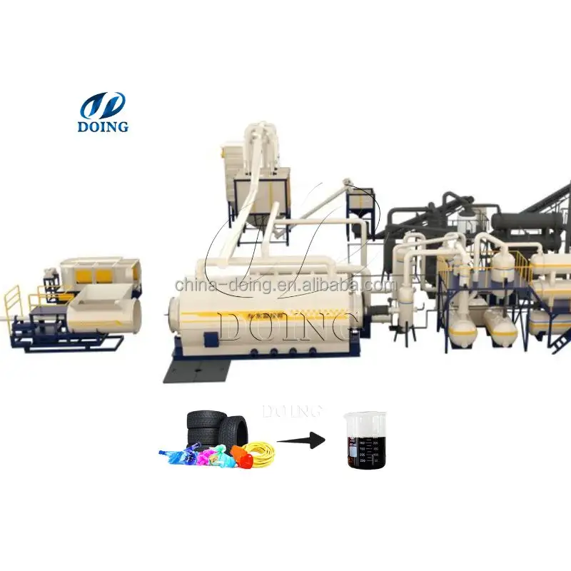 Waste Plastic Pyrolysis to Fuel Oil Equipment / Tyre Recycling Machine