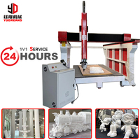 Routeur en mousse de polystyrène 4 axes 3D CNC Machine de façonnage de planches de surf grand format Composants de base Machine de sculpture de type moteur
