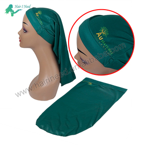 Capuchon unisexe Spandex Dreadlocks <span class=keywords><strong>en</strong></span> vrac chaud <span class=keywords><strong>sous</strong></span> le Tube d'écharpe pour Turban enveloppes de tête de couleur unie Stretch Loc Dread Bonnets avec Logo - Product Image 2