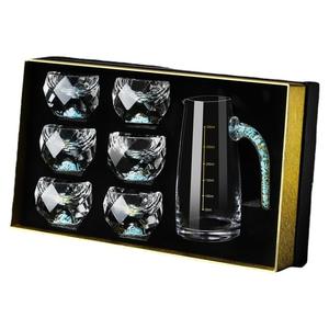 Ensemble de verres à vin et de carafe en pierre à <span class=keywords><strong>whisky</strong></span> Blue Diamond Unique - Product Image 4