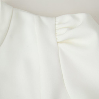 SHENZHU Robe Courte Simple et Tendance pour Femme, Manches Bulles Courtes, Collection Été 2026, Robe Mini Unie, Vestidos Femme, Robe Mujer