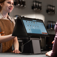 Terminal de Punto de Venta con Impresora Térmica Integrada Sunmi T3 Pro de Escritorio con Pantalla Táctil Dual, Caja Registradora con Pago NFC