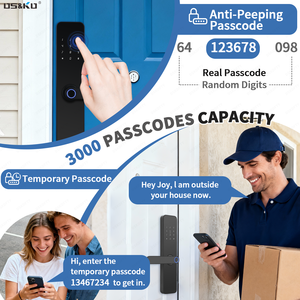 للبيع بالجملة من الصين أسطوانة مقبض لقفل الباب مع مفتاح قفل باب أمامي إلكتروني أسطوانات قفل باب من الألومنيوم - Product Image 4