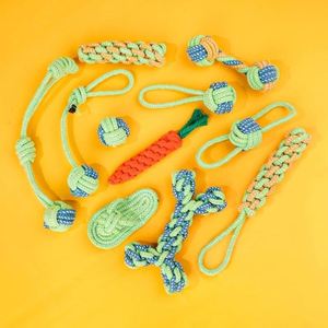 Jouet pour chien de compagnie carotte coton corde jouet mignon radis forme chien jouet à mâcher extérieur chiot dent bâton de nettoyage - Product Image 2