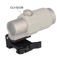 New G33 3x Scope Magnifier Mount Fast Transitioning Sturdy 6063 Aluminum Alloy Base HK 24-0261 Adjustable for Outdoor Tactical