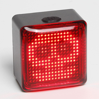 Luz Trasera LED Programable para Bicicleta, Pantalla de Píxeles, Recargable por USB, Accesorio de Seguridad Inteligente para Ciclismo