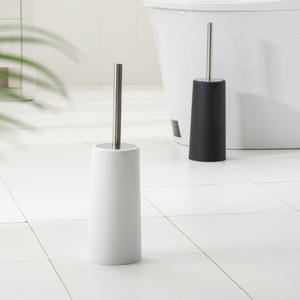 Cepillo de baño negro de nuevo estilo con soporte Cepillo de inodoro con mango Limpieza profunda Compacto Buen agarre <span class=keywords><strong>Antigoteo</strong></span> - Product Image 5