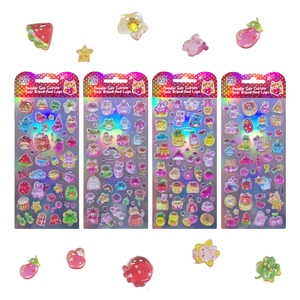 CUSTICKER Reusable Anime Cartoon Animal Rabbit 3D PVC <b>Waterproof</b> Adhesive <b>Stickers</b> for Home Decoration - Product Image 6