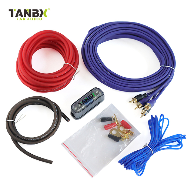 TB-CT-10GA Factory Supply Car Audio Amplifier Witing Kits 10GA Speaker Power RCA Cable