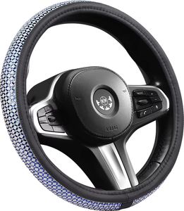 Housse de <span class=keywords><strong>volant</strong></span> pour <span class=keywords><strong>femme</strong></span> en PVC de haute qualité, luxueuse et brillante, accessoire universel pour voiture - Product Image 3