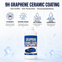 Revêtement céramique au graphène 9H 1L, liquide cristallin pour peinture automobile, nano hydrophobe, anti-graffiti