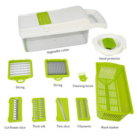 Multifunctionele Plastic Slicer Fruit Groente Snijder Salade Maker Aardappel Ui Wortel Cutter Keuken Helper