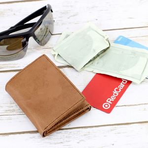Custom Genuine Leather Tri Fold <b>Wallet</b> <b>Men</b> Handcrafted Top Grain Cowhide <b>Card</b> <b>Holder</b> Small <b>Mens</b> Purse LTW-0235 - Product Image 1