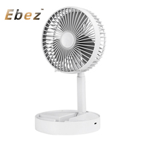 Ventilateur Portable pliable, rechargeable USB, 3 vitesses réglables, faible DB, nouveau Design