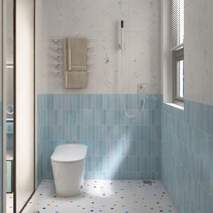 Mosaïque de carreaux en porcelaine à texture de pierre de qualité supérieure, style moderne minimaliste pour hall d'exposition, comptoir d'accueil - Product Image 3