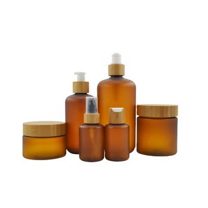 skincare packaging eco friendly empty pump bottle jar set plastic for skin and hair lotion