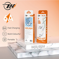 Kabel USB V8 Micro USB 3.0, kualitas Premium nilon 1FT Meter 3A kabel Data tipe-c untuk Android