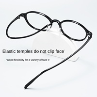 Monture de lunettes ovale à monture complète Baishifen F9536ZM, célèbre sur Internet, avec verres AC, ultra-légère, style coréen, design inspiré des lunettes de nerd