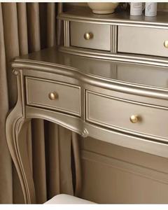 Wholesale Bedroom Furniture 4 Drawers <b>Makeup</b> Cabinet Dressing Table Girl with Mirror, French Style Wood Antique <b>Vanity</b> Dresser - Product Image 4