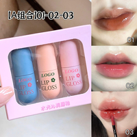 Gloss à lèvres miniature en forme de capsule au design unique, gloss brillant, cosmétiques en vrac, maquillage personnalisé, couleur personnalisée