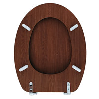 Siège de toilette en bois OEM, fournisseur chinois, matériau MDF, peinture couleur personnalisée, tout code RAL pour marque de salle de bain à étiquette privée