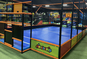 Terrain de football pour trampoline flottant Salle de sport Saut Tapis de <span class=keywords><strong>gymnastique</strong></span> Cour d'air gonflable - Product Image 4