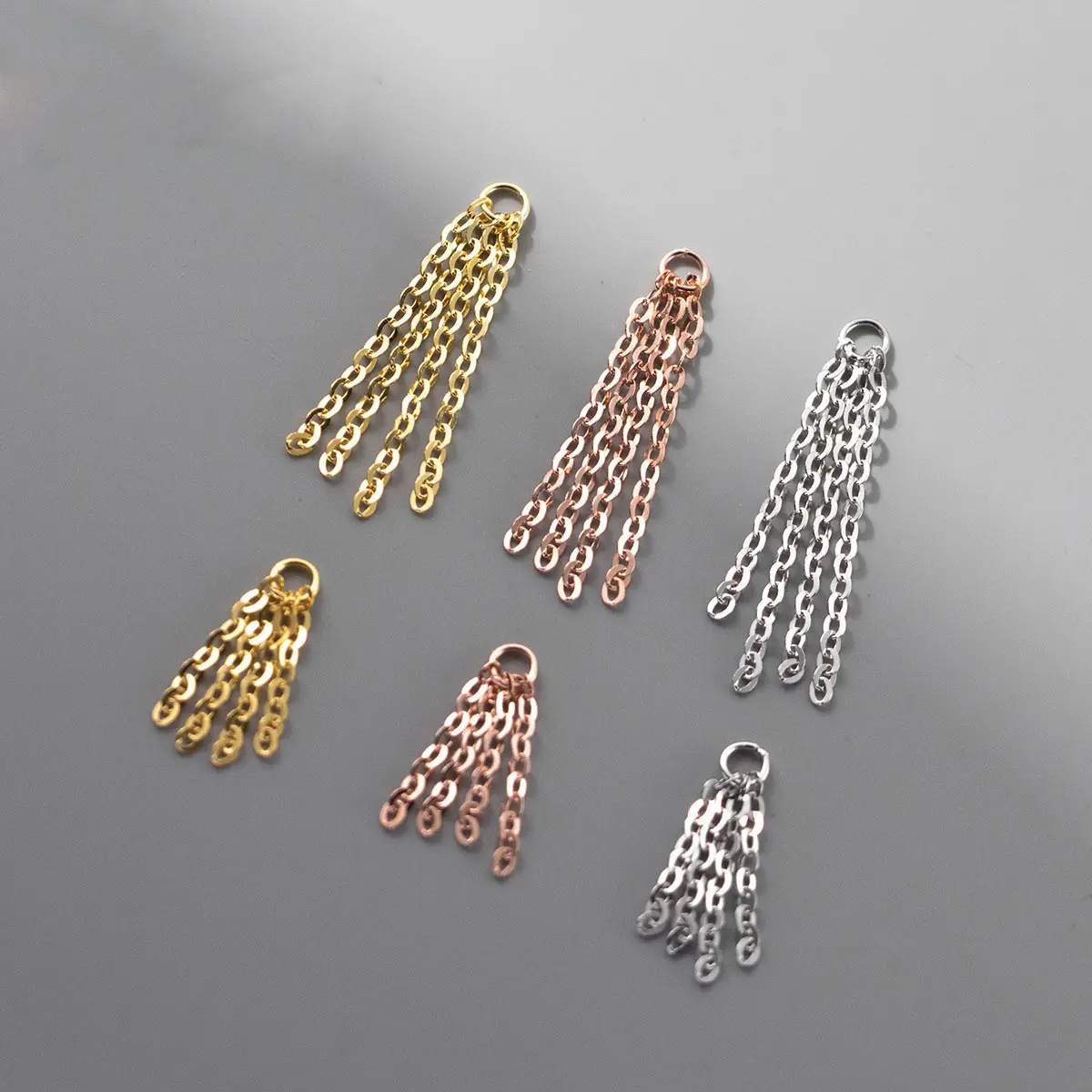 925 di moda catena in argento Sterling nappe ciondolo per la creazione di gioielli accessori forniture all'ingrosso