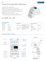 Récepteur décodeur DMX 512 RDM D3 RGB 12-24VDC 6A/CH 3 canaux PWM certifié ROHS Contrôleurs de gradateurs LED