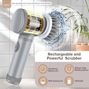 Brosse de nettoyage électrique automatique populaire en PP, multifonctionnelle pour cuisine, salle de bain et polisseuse de chaussures - Product Image 5