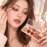 Palette de fards à paupières 10 couleurs haute pigmentation, scintillante, multi-finitions, légère, maquillage cosmétique en marque blanche OEM/ODM