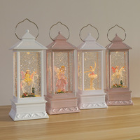 Lumières rotatives créatives sculptées, lampe à vent en cristal de neige, boîte à musique, boîte à musique, veilleuse, cadeau d'anniversaire ou de noël pour un ami