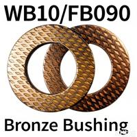 Bague en bronze massif haute résistance 100 MPa, manchon de roulement usiné, résistant aux chocs, excellente dissipation thermique, pour concasseur et laminoir