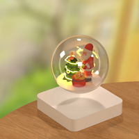 Lámpara Nocturna Magnética de Levitación Aitana con Control Táctil, Hecha a Mano en Plástico, Regalo de Navidad para Niños, Familia, Hogar, Oficina, Escritorio