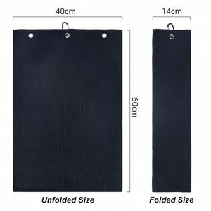 Serviette de golf personnalisée en gros avec logo brodé, serviette de golf gaufrée en microfibre, serviette de nettoyage de golf promotionnelle pour le sport - Product Image 4