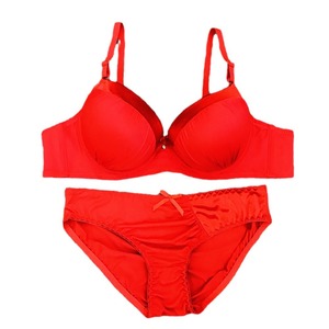 Set Reggiseno Push-Up e Slip con Fiocco Personalizzato OEM ODM per Donna, Lingerie <span class=keywords><strong>Senza</strong></span> <span class=keywords><strong>Ferretto</strong></span>, Produttore di Intimo con Etichetta Privata - Product Image 5