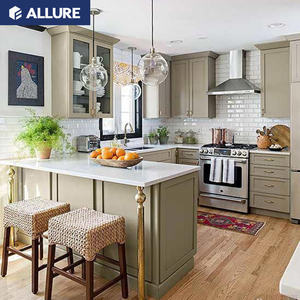 ダッカ製中古バック スプラッシュ付きチェリー柄15mm合板キッチンキャビネットの価格を知りたいです。 - Product Image 3