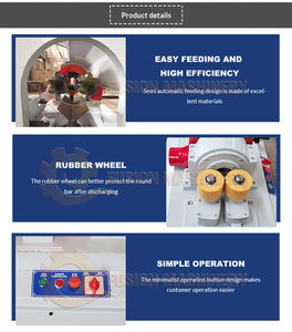 Machine de fabrication de bâtonnets ronds en <span class=keywords><strong>bois</strong></span> automatique et économique, machine de façonnage de manche de balai en <span class=keywords><strong>bois</strong></span>, machine de fraisage de tiges rondes - Product Image 3