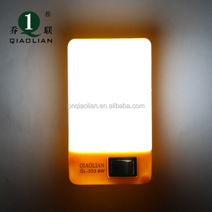 Cross-border prodotti a risparmio energetico 6W morbida luce di notte del LED 110-250V presa interruttore comodino per bambini camera da letto di accesso scale di notte - Product Image 6