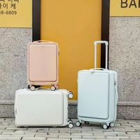 Bagage de logo personnalisé à prix d'usine à bas quantité minimale de commande avec poche ouverte à l'avant valise pour ordinateur sac de voyage valise ensemble de bagages