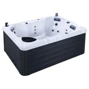 4 Personen Hot Sale Whirlpool im Freien Schwimmbad mit 3 Sitzplätzen und einer rechteckigen Lounge Whirlpool