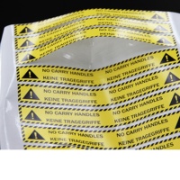 Autocollant d'avertissement personnalisé à impression partielle adhésive, imperméable, autocollant de sécurité à adhérence partielle pour l'étiquetage des équipements de machines industrielles